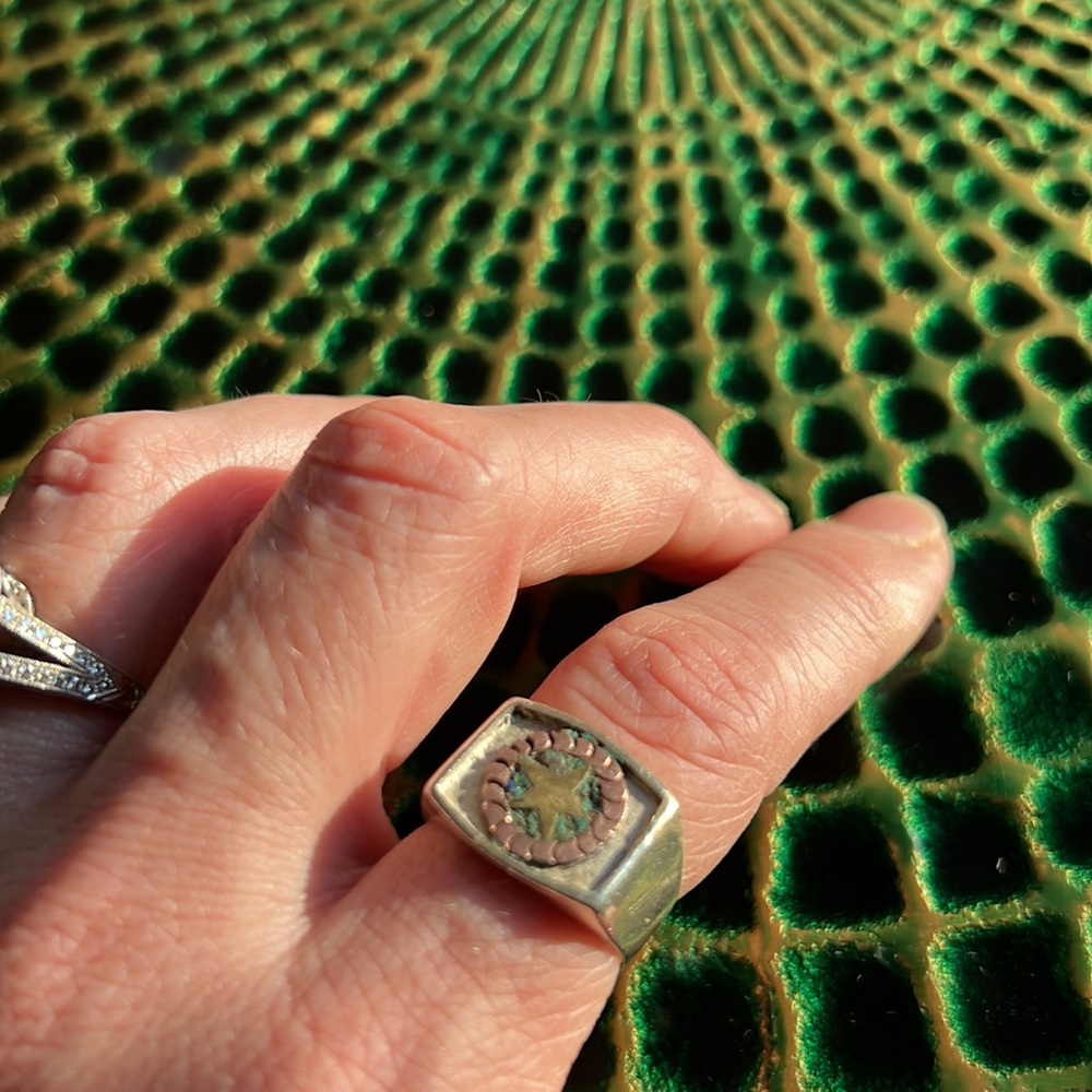 Vintage Silver Lone Star Ring